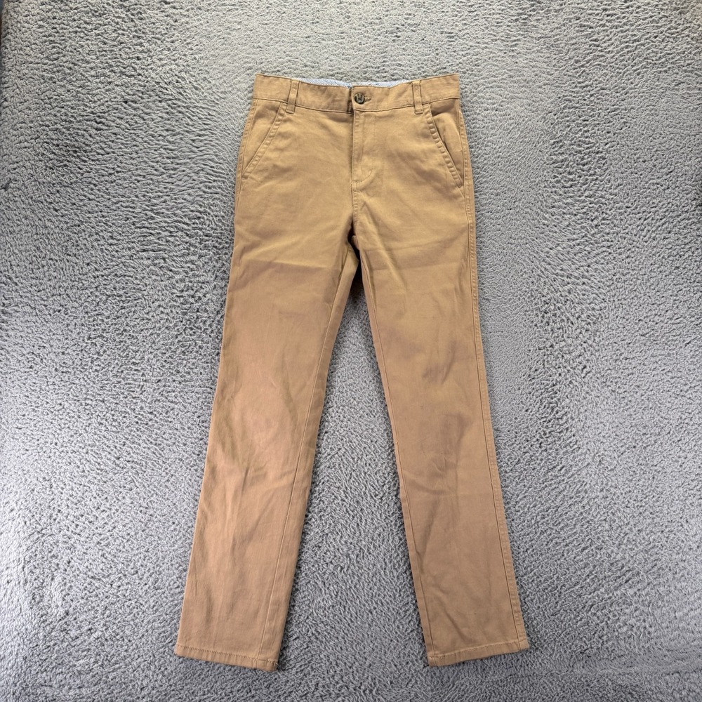 Tommy Hilfiger Pant Boys 14 Brown Cotton Chino Straight Career Preppy Stretch